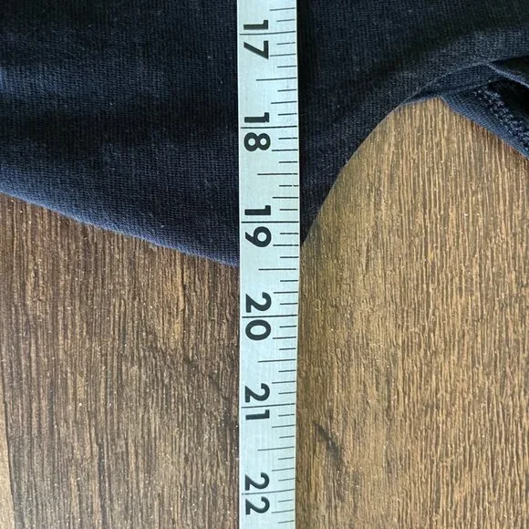 Toad & Co Dress Size Large Rosemarie Cap Sleeve Knee Length Black Organic Cotton - Picture 8 of 10